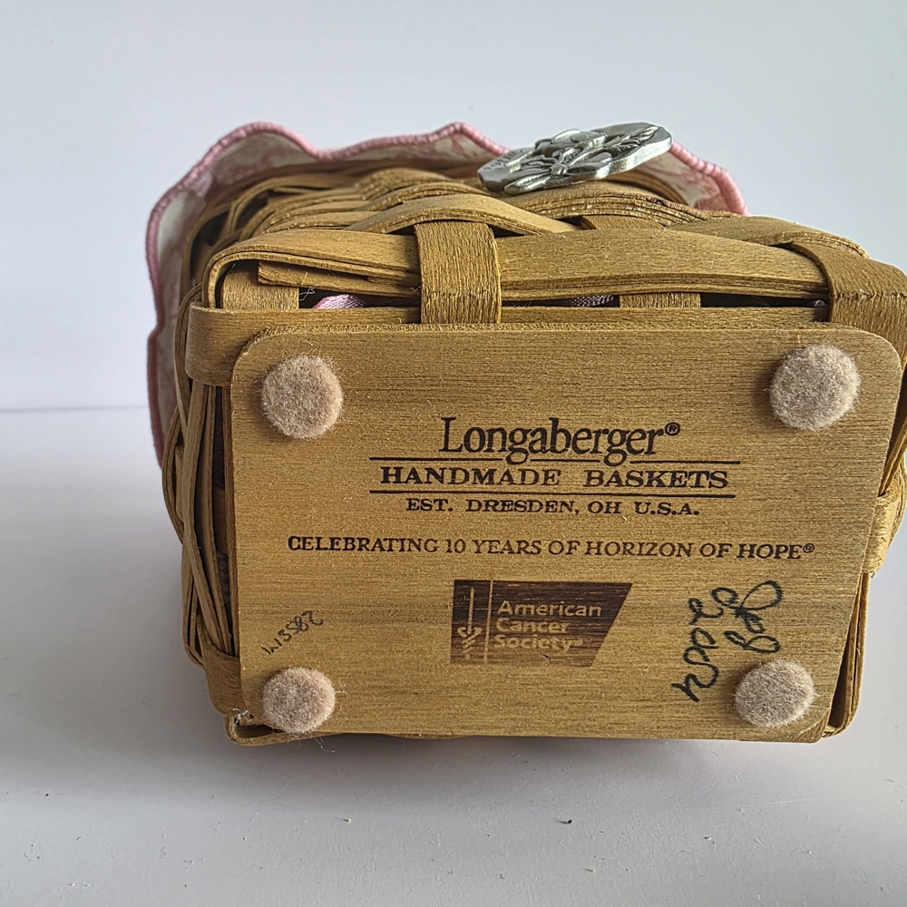 Longaberger 2004 Horizon of Hope Basket - Picture 5 of 6